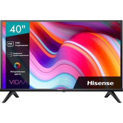 Телевизор LED Hisense 40" 40A4K Frameless черный FULL HD 60Hz DVB-T DVB-T2 DVB-C DVB-S DVB-   102953