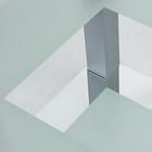 Стол журнальный Кристалл 2, 900x600x500, алюминий/прозрачное стекло - Фото 7