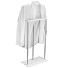 Вешалка  напольная костюмная Дэви 1, 470x240x1020, металлик/белый - Фото 4