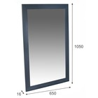 Зеркало навесное Берже 24-105, 650x16x1050,  серый графит - Фото 2