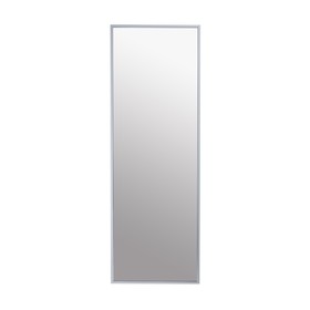 Зеркало навесное в раме Сельетта-6, 400x9x1100,  матовое серебро