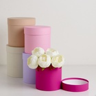 Набор круглых коробок 5 в 1 «Ягодный», 23×23 - 15×15 см - Фото 1