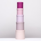 Набор круглых коробок 5 в 1 «Ягодный», 23×23 - 15×15 см - Фото 3