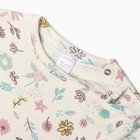 Лонгслив для девочки «Крошка Я» Flower, рост 68-74 см, бежевая - Фото 2