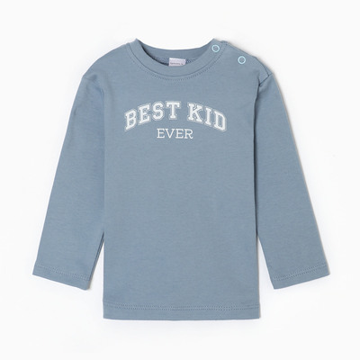 Лонгслив Крошка Я Street style, рост 80-86 см, голубой
