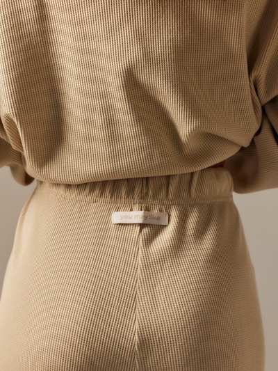 Костюм домашний женский (рубашка и брюки) SL HOME р. S, бежевый