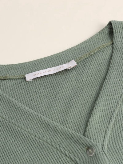 Пижама женская (рубашка, брюки) SL HOME Soft Home, размер 48 (XL), оливковая