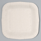 Тарелка одноразовая бумажная квадратная "Зебра"розовая, 16,5х16,5 см - Фото 4