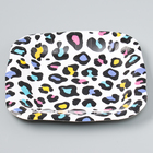 Тарелка одноразовая бумажная квадратная "Леопард",яркая, 16,5х16,5 см (комплект 10 шт) - фото 23652194