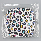 Тарелка одноразовая бумажная квадратная "Леопард",яркая, 16,5х16,5 см (комплект 10 шт) - фото 25448040
