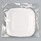 Тарелка одноразовая бумажная квадратная "белая",квадратная, 16,5х16,5 см - Фото 5