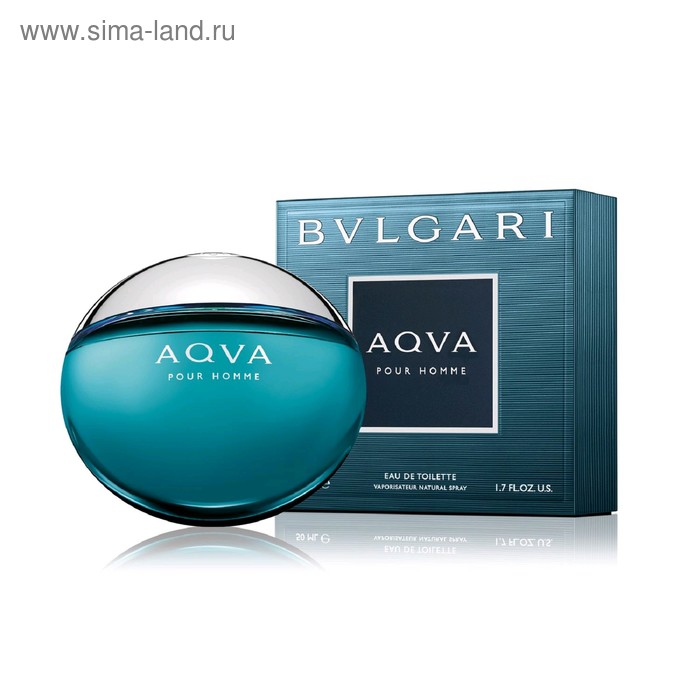 Туалетная вода Bvlgari Aqva Pour Homme, 50 мл - Фото 1