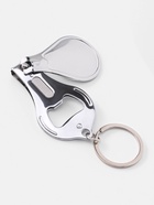 Кусачки книпсер маникюрные, на брелоке, с пилкой, с открывашкой, 6.5 см - Фото 4