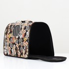 Сумка - переноска каркасная «Кошки», размер M, 40×21×27 см - Фото 3