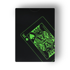 Карты игральные пластиковые "Неон", светящиеся, 30 мкм, 8.8 х 6.3 см, зеленые - Фото 2
