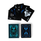 Карты игральные пластиковые «Неон», светящиеся, 8.8×6.3 см, синие - Фото 1