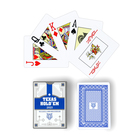 Карты игральные пластиковые "Texas Hold`em", 30 мкм, 8.8 х 6.3 см, синяя рубашка - фото 321040423