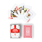 Карты игральные пластиковые "Texas Hold`em", 30 мкм, 8.8 х 6.3 см, красная рубашка - Фото 1