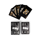 Карты игральные пластиковые "100 Долларов", 30 мкм, 8.7 х 5.7 см, черные - фото 321040431