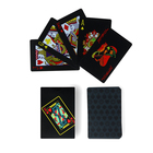 Карты игральные пластиковые "Художественные", 30 мкм, 54 карты, карта 8.7 х 5.7 см, черные - фото 3267843