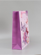 Пакет ламинированный «Порхающие бабочки», 31×40×11.5 см - Фото 3