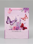 Пакет ламинированный «Порхающие бабочки», 31×40×11.5 см - Фото 5