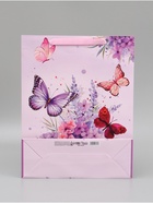 Пакет ламинированный «Порхающие бабочки», 31×40×11.5 см - Фото 5