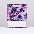 Пакет ламинированный подарочный вертикальный «Романтичные тюльпаны», 23×18×10 см - Фото 2