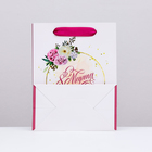 Пакет подарочный ламинированный вертикальный «8 марта», 18×23×10 см - Фото 2