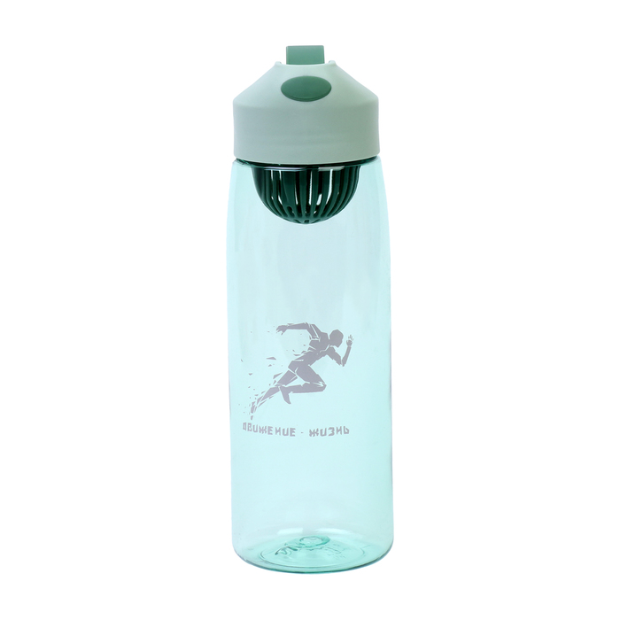 Бутылка для воды, 550 мл, "Движение - жизнь", зеленая - Фото 1