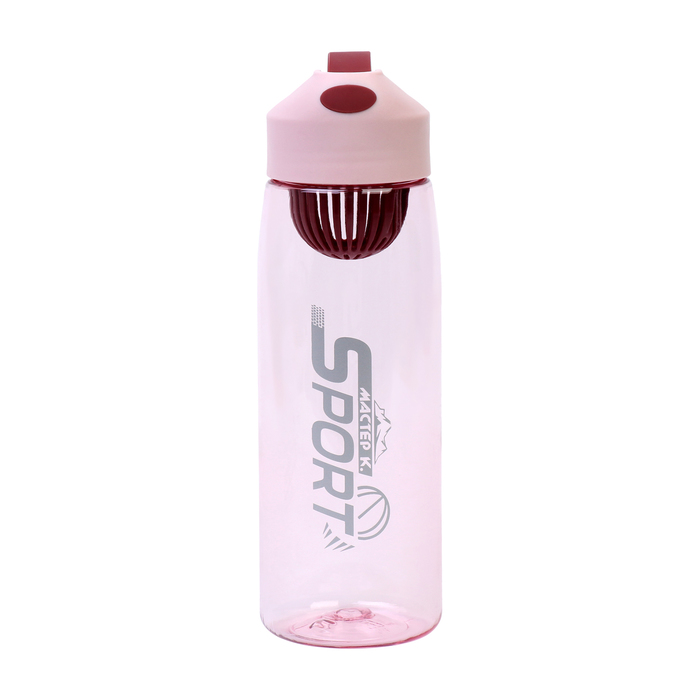 Бутылка для воды, 550 мл, SPORT, розовая - Фото 1