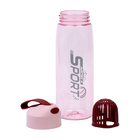 Бутылка для воды SPORT, 550 мл, розовая - фото 8898689