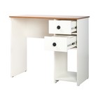Стол письменный Neoletta, 900×450×760 мм, 2 ящика, цвет белое тиснение/дуб вотан - Фото 5