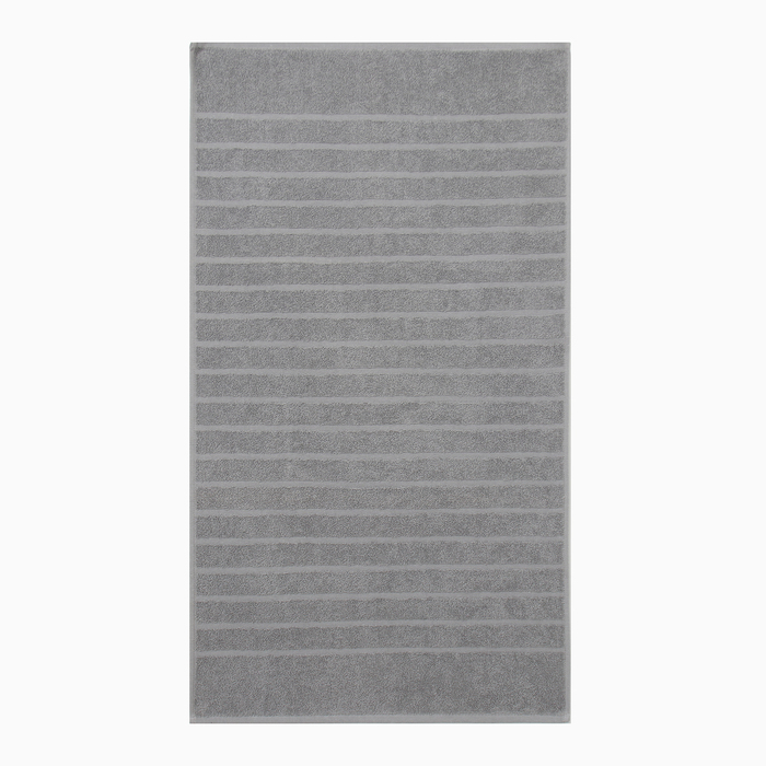 Полотенце для ног LoveLife "Lines"  50*90 см, цв. серый, 100% хлопок, 400 гр/м2 - фото 1908029330