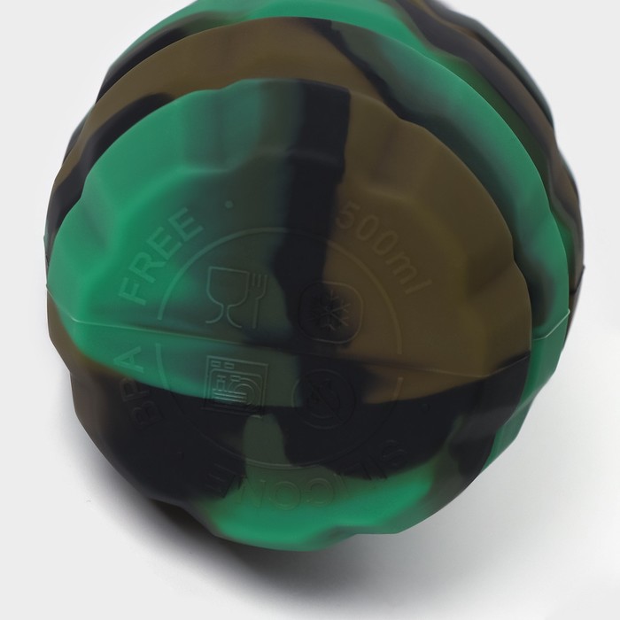 Бутылка складная «Милитари», 500 мл, 7×21 см, цвет зелёный