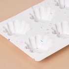 Форма для выпечки KONFINETTA «Сладости. Пудинг», силикон, 25.8×17.8×3 см, 6 ячеек (d=7 см), белая - Фото 5
