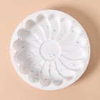 Форма для выпечки KONFINETTA «Ромашка», силикон, d=20 см (внутр. диаметр 18.5 см), белая - Фото 4