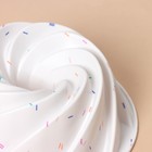 Форма для выпечки KONFINETTA «Немецкий кекс. Вихрь», силикон, d=24 см, цвет белый - фото 4417930