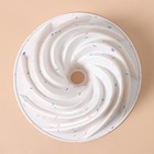 Форма для выпечки KONFINETTA «Немецкий кекс. Вихрь», силикон, d=24 см, цвет белый - фото 4417931