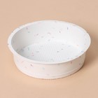 Форма для выпечки KONFINETTA «Круг», силикон, d=20 см (внутренний диаметр 18,5 см), цвет белый - Фото 4