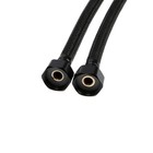 Подводка гибкая для смесителя ZEIN engr, нейлон, 1/2", М10, 30 см, набор 2 шт., черная - фото 25521366