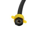 Подводка гибкая для воды ZEIN engr, нейлон, 1/2", гайка-гайка, 120 см, с ключом, черная 9867175