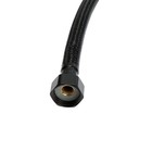 Подводка гибкая для воды ZEIN engr, нейлон, 1/2", гайка-гайка, 200 см, с ключом, черная - фото 23802714