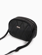 Сумка женская кросс-боди на молнии, 19×7×15 см, со стёжкой, чёрная - Фото 5