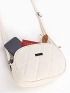 Сумка женская кросс-боди на молнии, 19×7×15 см, со стёжкой, белая - Фото 9