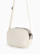 Сумка женская кросс-боди на молнии, 19×7×15 см, со стёжкой, белая - Фото 5