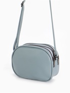 Сумка женская кросс-боди на молнии, 19×7×15 см, со стёжкой, серо-синяя - Фото 5