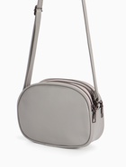 Сумка женская кросс-боди на молнии, 19×7×15 см, со стёжкой, серая - Фото 5