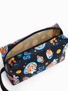 Косметичка - футляр женская с ручкой, объёмная, маленькая, для прокладок, косметики, лекарств, чёрная - Фото 2