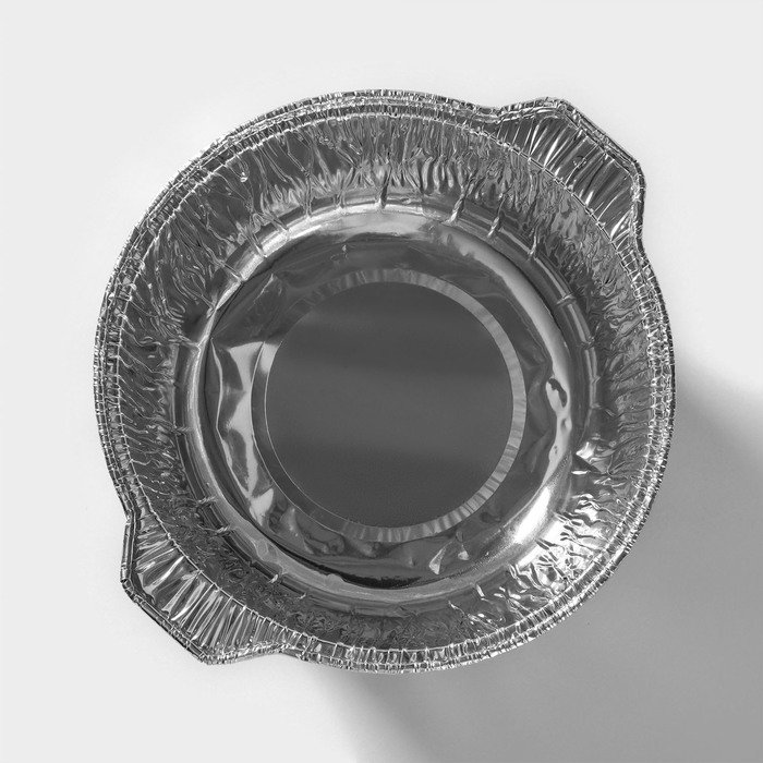 Казан форма для запекания (кастрюля с крышкой) из фольги, 2000 мл